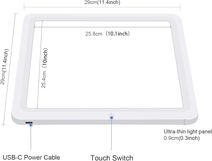 PULUZ 29cm Photography Shadowless Light Panel Ultra Bright LED Fill Light - Image 2