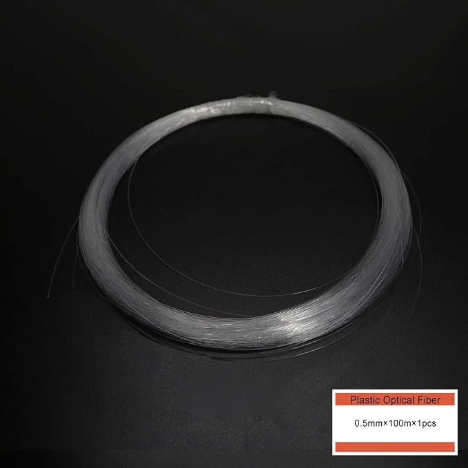 AZIMOM PMMA Plastic End Glow Fiber Optic Cable 0.5mm 100m/Roll - Image 4