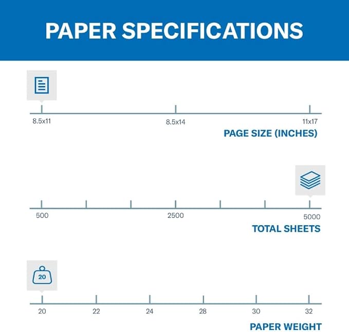 Hammermill Printer Paper, 20 lb Copy Paper, 3 Hole - Image 2