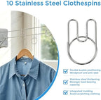 Retractable Clothesline, 16.7 Ft Heavy-Duty 44 lb Laundry Line - Image 4