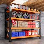48” Wide Heavy Duty Metal Garage Shelving, Adjustable Storage Shelf by AFAIF