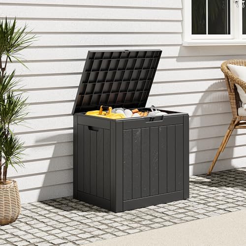 Outdoor Storage Box, Resin Deck Boxes Indoor and outdoor, Waterproof Storage - Image 5