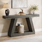 Tribesigns Farmhouse Console Table, 55-Inch Rustic Sofa Table by Tribesigns