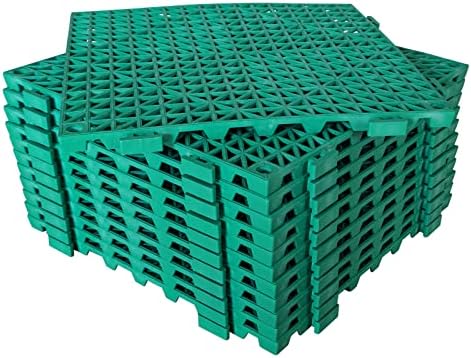 12 Pack Modular Interlocking Cushion 11.6" x 11.6" Rubber Mat Floor Tile Mats - Image 2