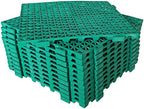 12 Pack Modular Interlocking Cushion 11.6" x 11.6" Rubber Mat Floor Tile Mats - Image 2