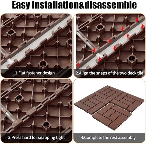 Plastic Interlocking Deck Tiles, Decking Tiles - Image 4
