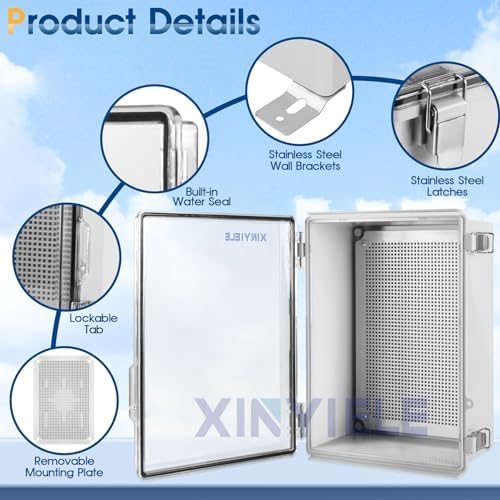 Waterproof Outdoor Project ABS Plastic Junction Box IP67 Weatherproof Dustproof - Image 3