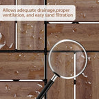 Yaheetech 108PCS Acacia Wood Deck Tiles Interlocking Patio Flooring - Image 7