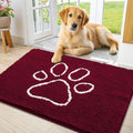 Smiry Dog Door Mat for Muddy Paws, Absorbent Non Slip Dirt Trapper by Smiry