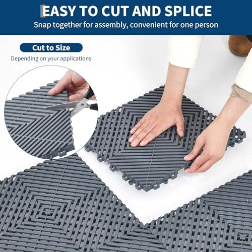 Interlocking Floor Tiles 100 Pack 12"X12" Waterproof Modular Cushion Mats - Image 4