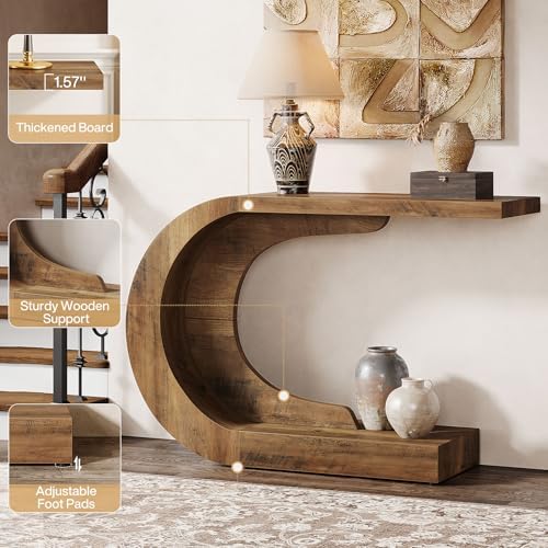 Tribesigns 43.3" Mid-Century Modern Console Table - Image 5