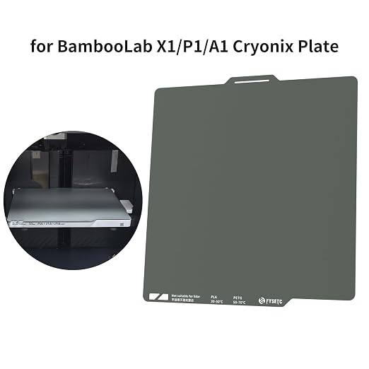 FYSETC 3D Printer Accessories 256mm Build Plate: Gray A1 257X257mm Dual Side - Image 2