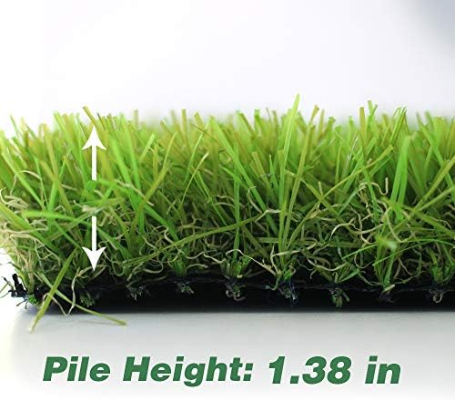 Artificial Grass Turf 10FTX14FT, 38inch 4 Tone Realistic Synthetic Thick Fake - Image 2