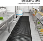 ROVSUN Rubber Floor Mat with Holes, - Image 5
