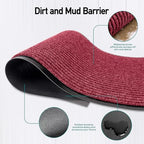 LuxUrux Striped Red Door Mat - Image 3