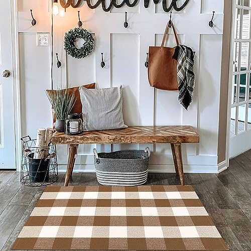 Buffalo Plaid Outdoor Rugs, Layering Rug - Image 4