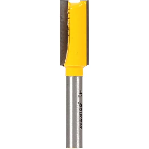 YONICO Straight Router Bits 7/16-Inch Diameter X 1-Inch Height 1/4-Inch Shank - Image 3