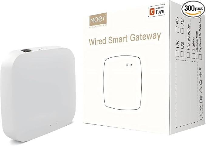 MOES Tuya ZigBee 3.0 Hub/Wired Gateway, WiFi Smart Home Bridge Remote Controller by MOES