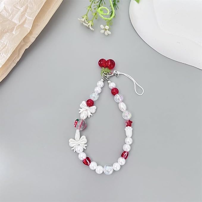 Beaded Camera Wrist Strap Cute Digital Camera Charm Lanyard, Phone Wristlet - Image 3