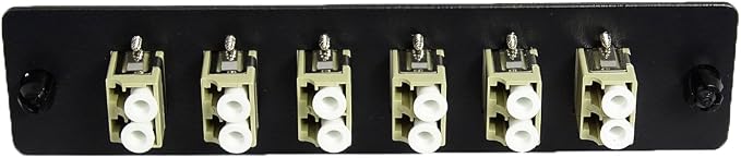 RiteAV LGX Footprint Fiber Optic Cable LC Adapter Patch Panel 6 Ports Loaded - Image 3