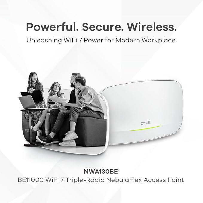 Zyxel WiFi 7 BE11000 Access Point | 2X 2.5G Ethernet Ports | PoE+ | Triple - Image 5