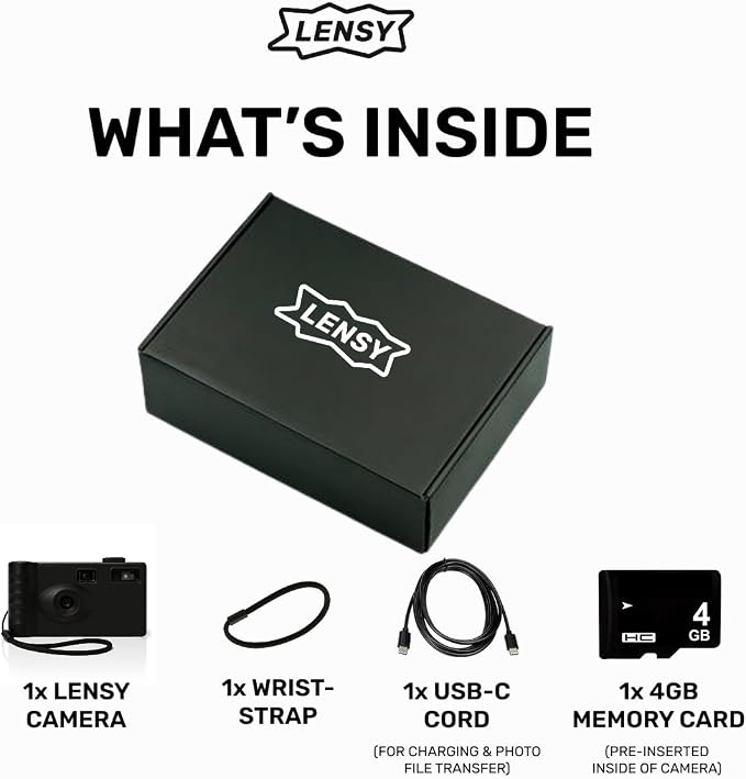 LENSY Screen Free Digital Camera | Four Built in Filters | Rechargeable - Image 2