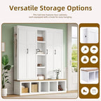 Merax Modern Farmhouse Hall Tree - Image 4