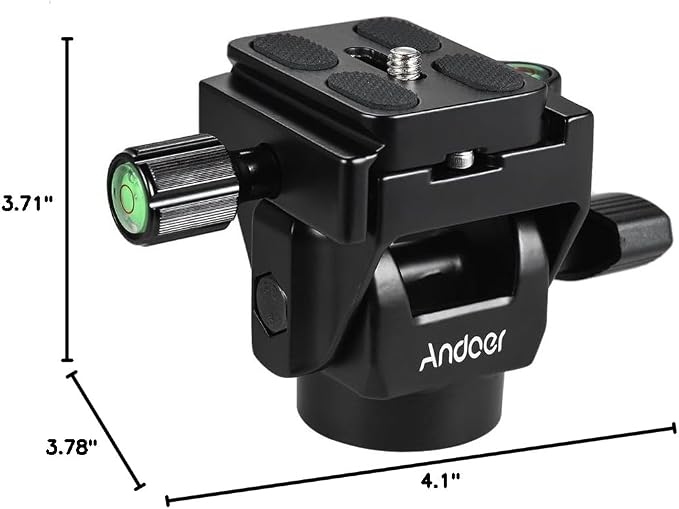 Andoer M-12 Monopod Tilt Head Panoramic Head Telephoto Bird Watching - Image 9