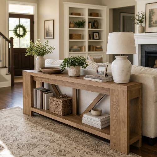 Tribesigns 70.9" Extra Long Console Table, 2-Tier Entryway Table by Tribesigns