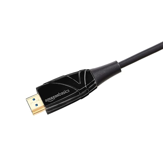 Amazon Basics HDMI Fiber Optic Cable, 18Gbps High-Speed, 48-Bit Color, Slim and - Image 2
