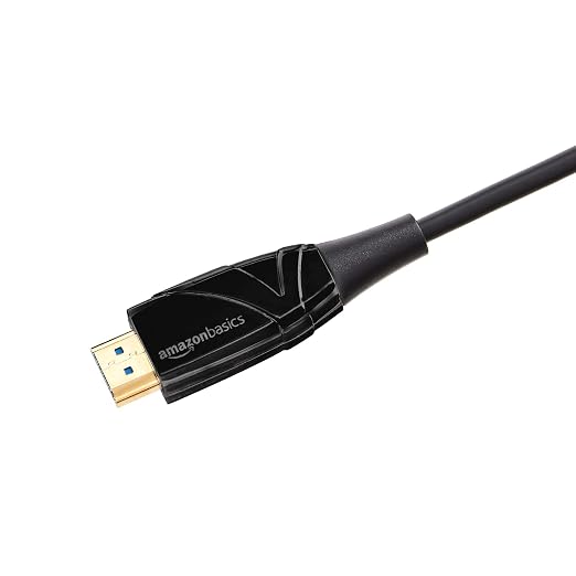 Amazon Basics HDMI Fiber Optic Cable, 18Gbps High-Speed, 48-Bit Color, Audio - Image 2