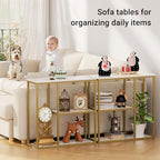 WOHOMO 31.5 in Entryway Table Modern Sofa Table - Image 4