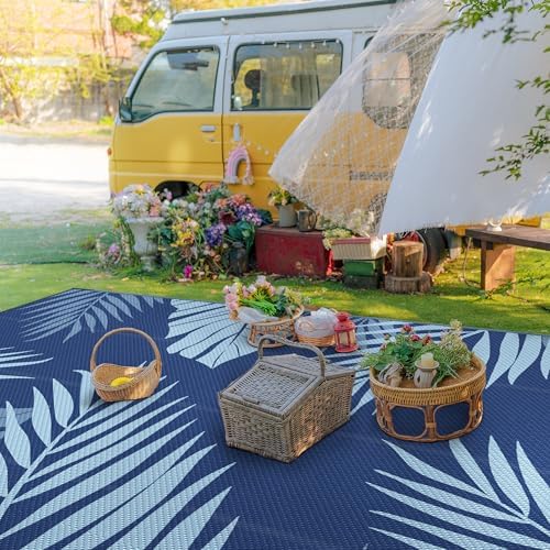GENIMO Outdoor Rug, Waterproof Plastic Rugs 10'x14' - Image 3