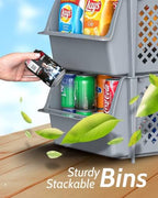 Skywin Stackable Storage Bins Open Front - Image 6