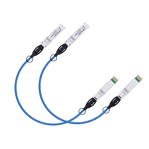 ipolex Colored 10G SFP+ Twinax Cable, Direct Attach Copper Passive Cable in Blue by ipolexUS