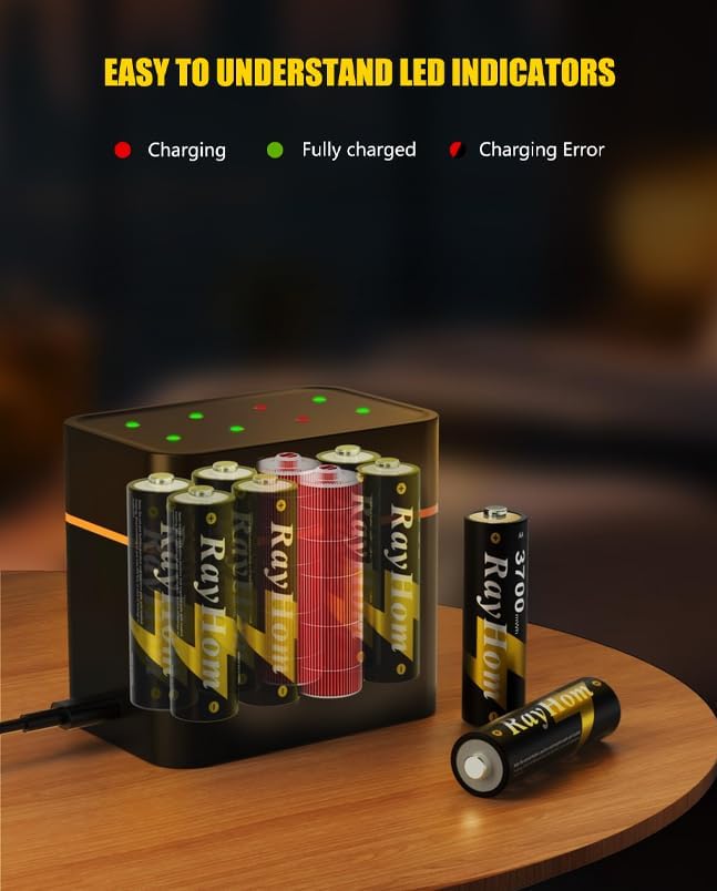 Rechargeable AA Lithium Batteries - Image 6