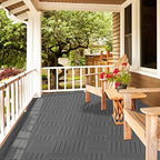 Goovilla Plastic Interlocking Deck Tiles, 9 Pack, Dark Grey - Image 5