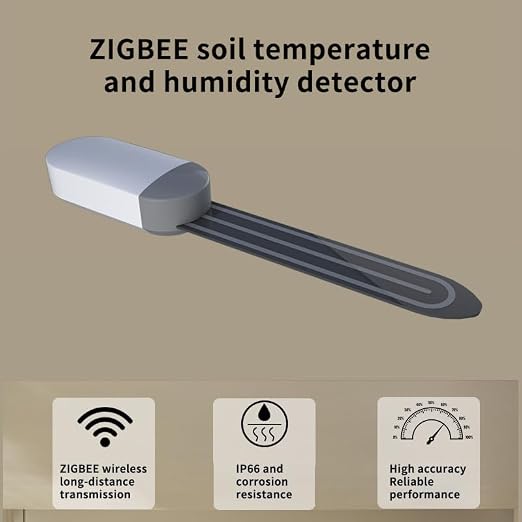 Zigbee Soil Moisture Sensor, Wireless Smart Plant Sensor Leave-in Soil - Image 4