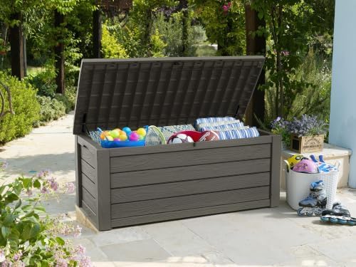Keter Westwood 150 Gallon Resin Large Outdoor Storage Box - Image 4