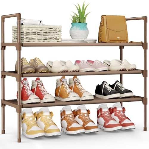 Kitsure Shoe Rack for Closet, Shoe Organizer, 27.6" Wide by Kitsure