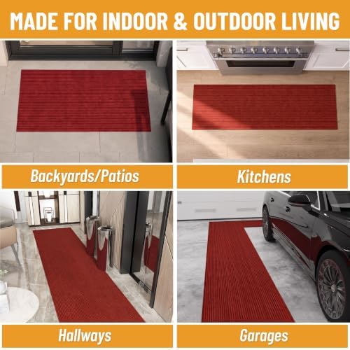 Ottomanso 7x43 Large Waterproof Floor Mat, Non-Slip Indoor Outdoor Door Mat - Image 5
