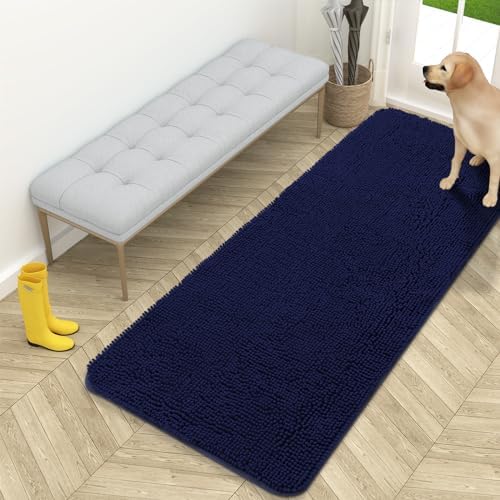 OLANLY Dog Door Mat for Muddy Paws 59x24, Super Absorbent Chenille Mud Mat by OLANLY