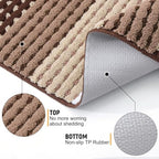 Kitinjoy Indoor Outdoor Door Mat, 30x17 Non-Slip Dirt Trapper Doormats - Image 3