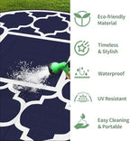 GENIMO Outdoor Rug, Waterproof Plastic Rugs - Image 6