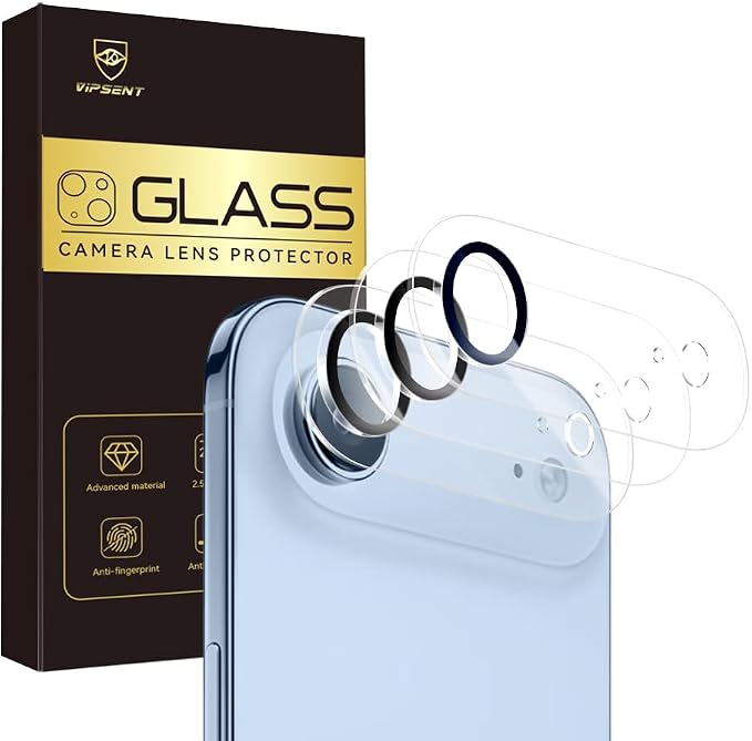 Camera Lens Protector for iPhone 17 Air 6.6", 9H Tempered Glass，Ultra HD by Vipsent