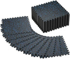 SUPERJARE 0.4'' Thick 36 Pcs 144 Sq Ft Rubber Top Exercise Equipment Mats by SUPERJARE