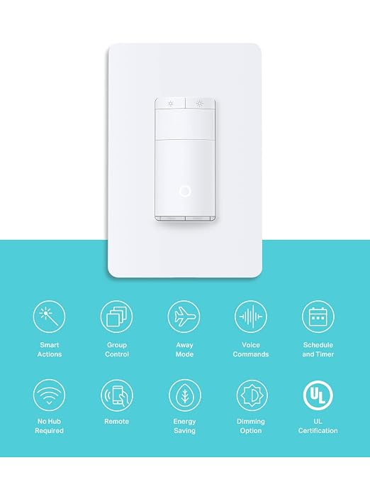 Kasa Smart Motion Sensor Switch, Dimmer Light Switch, Single Pole, Needs - Image 2