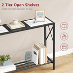 Tajsoon Console Table 41.8", 2 Tier Entryway Table - Image 4