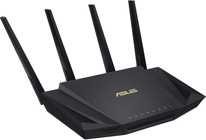 ASUS RT-AX58U Dual Band WIFI Router by Amazon+Renewed