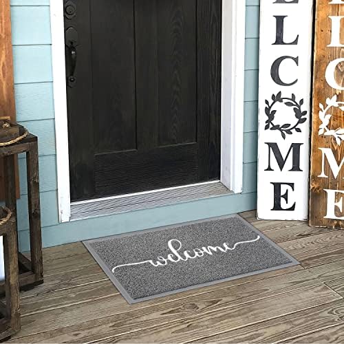 AAZZKANG Welcome Mats for Front Door Non Slip Door Mat Low-Profile Ultra - Image 6